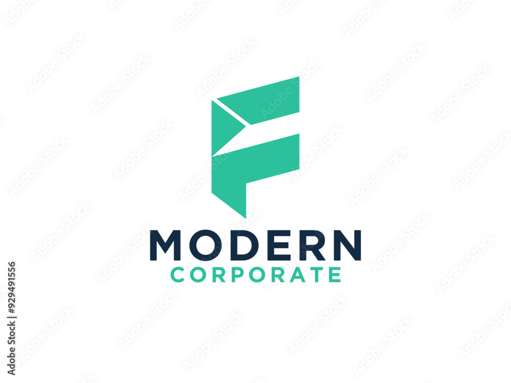 Initial Letter F Logo. Monogram Linear Rounded Style isolated on White Background. Usable for Business, Branding and Technology Logos. Initial Letter F Logo. Monogram Linear Rounded Style isolated on White Background. Usable for Business, Branding and Technology Logos.