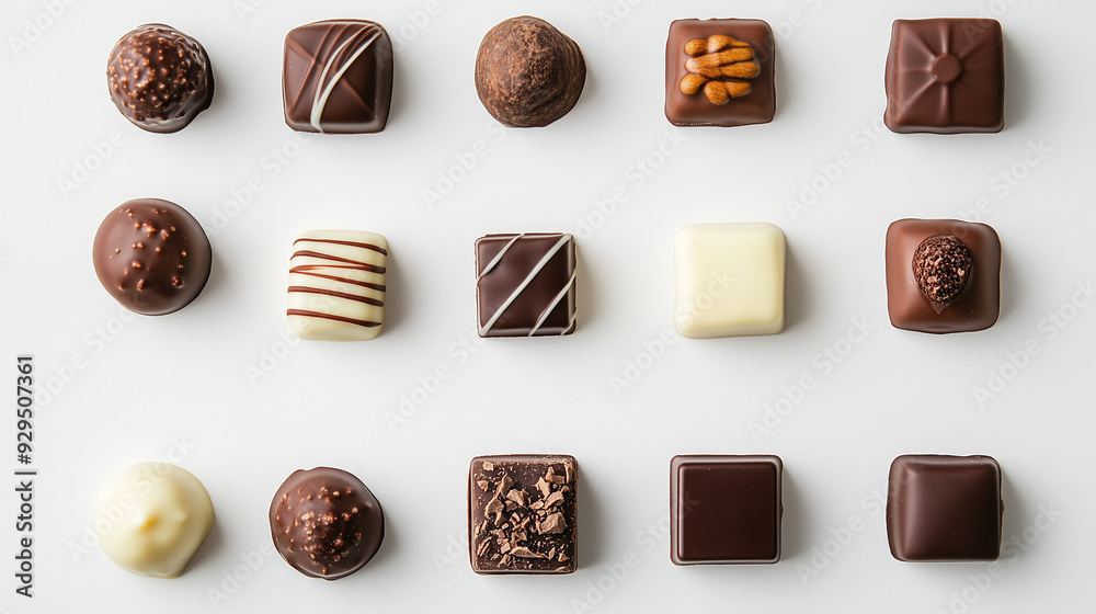 chocolate candies isolated on white chocolate candies isolated on white