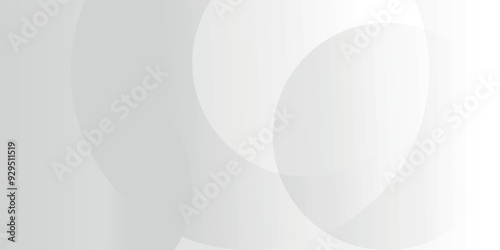 Abstract background with circles and halftone dots pattern. Gray and white backdrop modern vector modern gray background