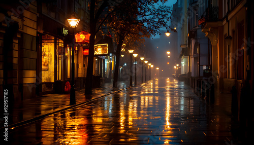 rainy day scene wallpaper