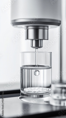 Wallpaper Mural A glass of water is being poured into a cup Torontodigital.ca