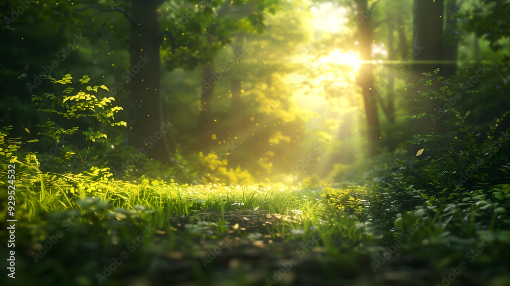 Fototapeta premium Summer vacation, woods, pleasant photo, ad background image. Profesional photo. Raw.