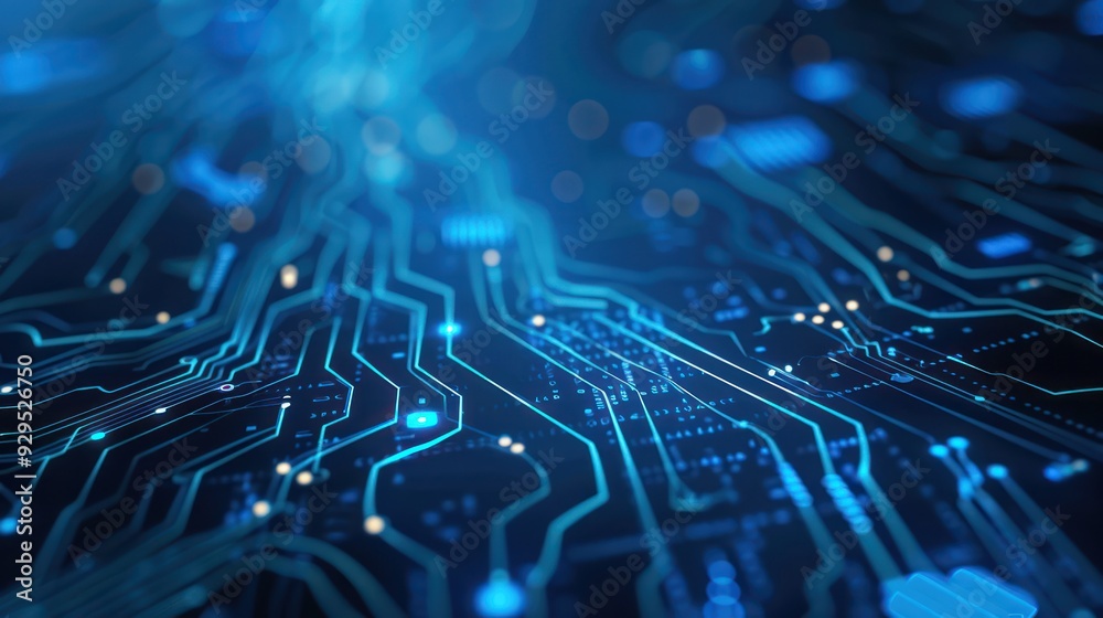 Abstract Digital Circuit Board Pattern Abstract Digital Circuit Board Pattern