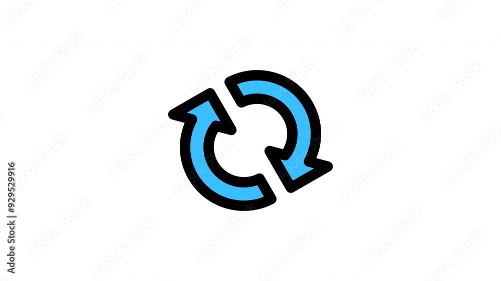 Animated reload filled line icon on transparent background, arrow animation, 4k video motion graphic with alpha channel, use for web design, mobile apps, ui design Animated reload filled line icon on transparent background, arrow animation, 4k video motion graphic with alpha channel, use for web design, mobile apps, ui design