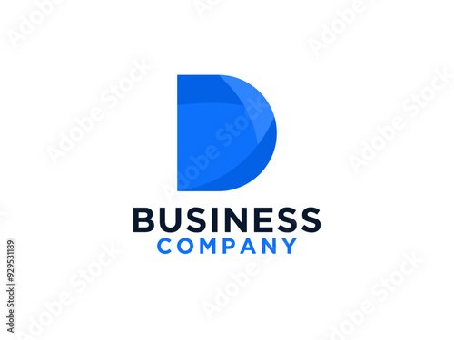 Free Download Blue Letter D with Right Arrow inside Delivery Logo. - GFXLoad