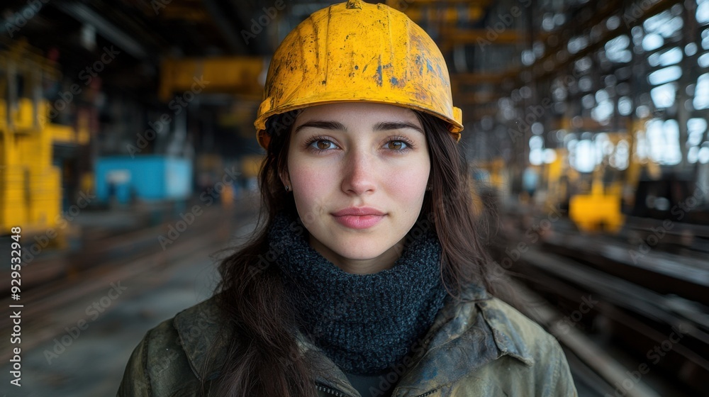 Female Safety Officer Working in Port Female Safety Officer Working in Port