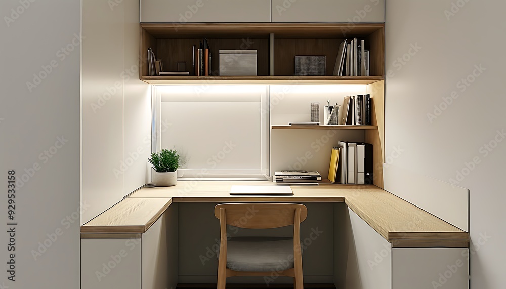 Compact Office with Built Compact Office with Built