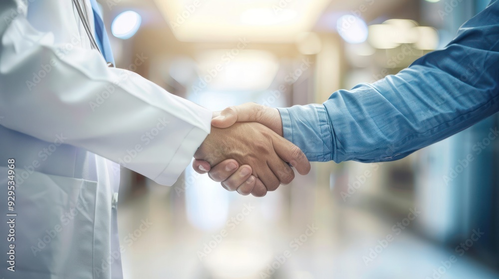 Doctor and Patient Handshake Doctor and Patient Handshake