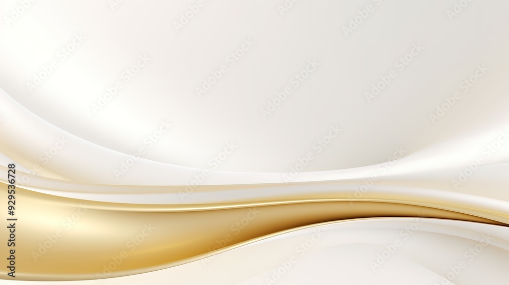 Abstract gold and white wave background. Abstract gold and white wave background.
