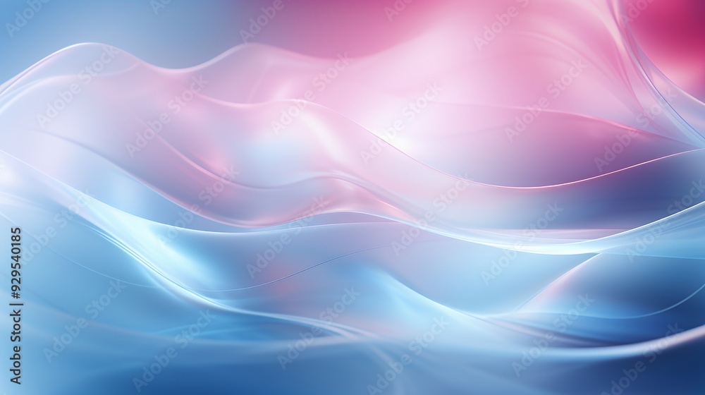 A smooth, flowing abstract background in soft pink and blue hues. A smooth, flowing abstract background in soft pink and blue hues.