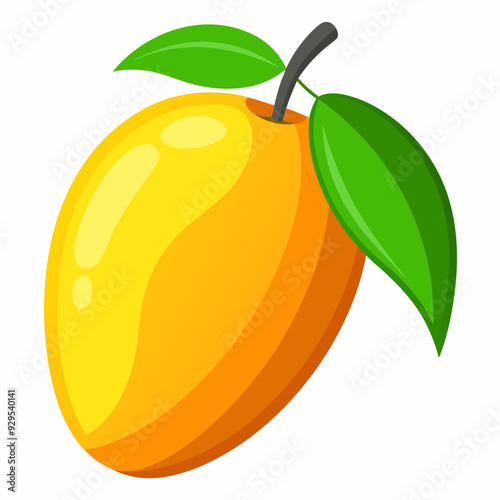mango cartoon isolated on white, mango vector illustration, mango vector art, mango berry silhouette, food icon, mangos line art, eps