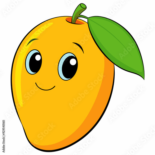 mango cartoon isolated on white, mango vector illustration, mango vector art, mango berry silhouette, food icon, mangos line art, eps