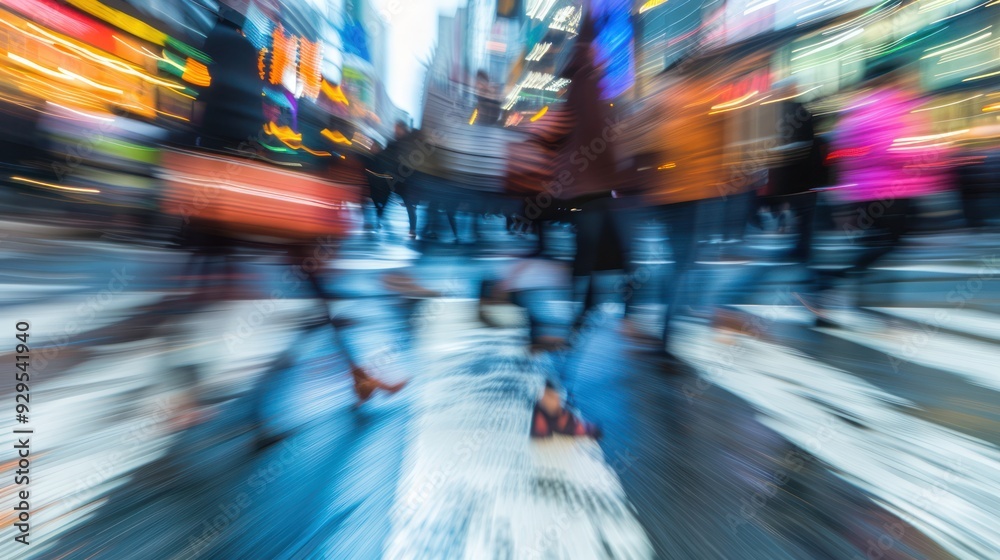 Fototapeta premium City Life Blurred Motion
