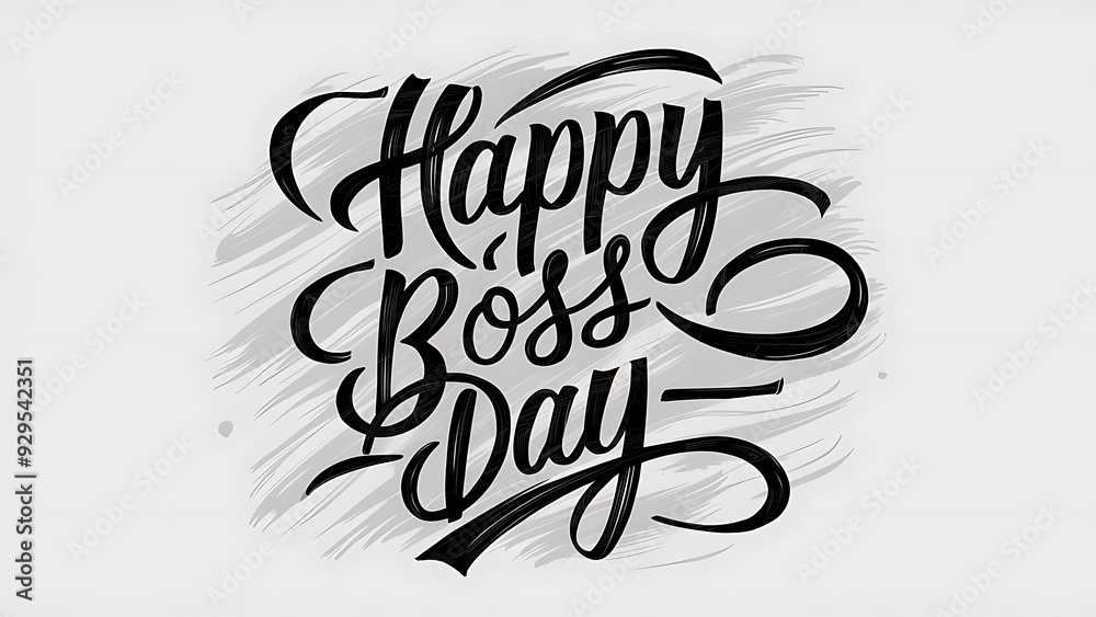 Naklejka premium Boss Day, Celebrate Leadership and. Happy Boss Day, Banner, Boss Day Poster, Happy Boss Day Poster, 