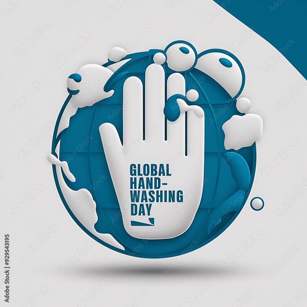 Global Handwashing Day Awareness Poster With Global Handwashing Day