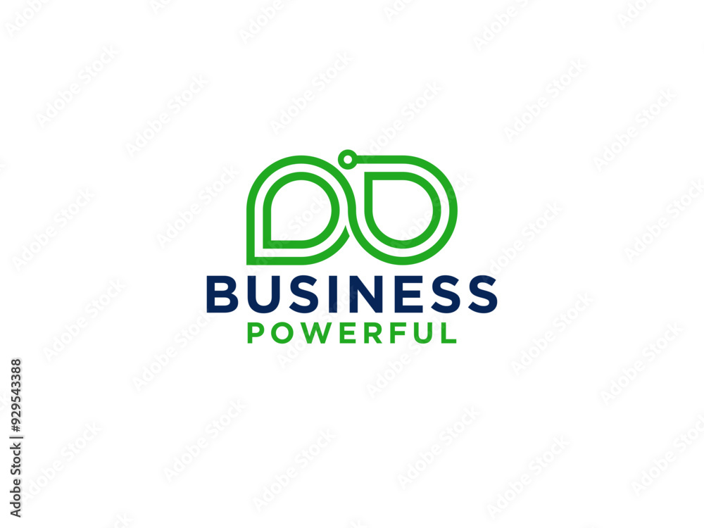 Line Infinity Logo isolated on White Background. Flat Vector Technology Line Infinity Logo isolated on White Background. Flat Vector Technology