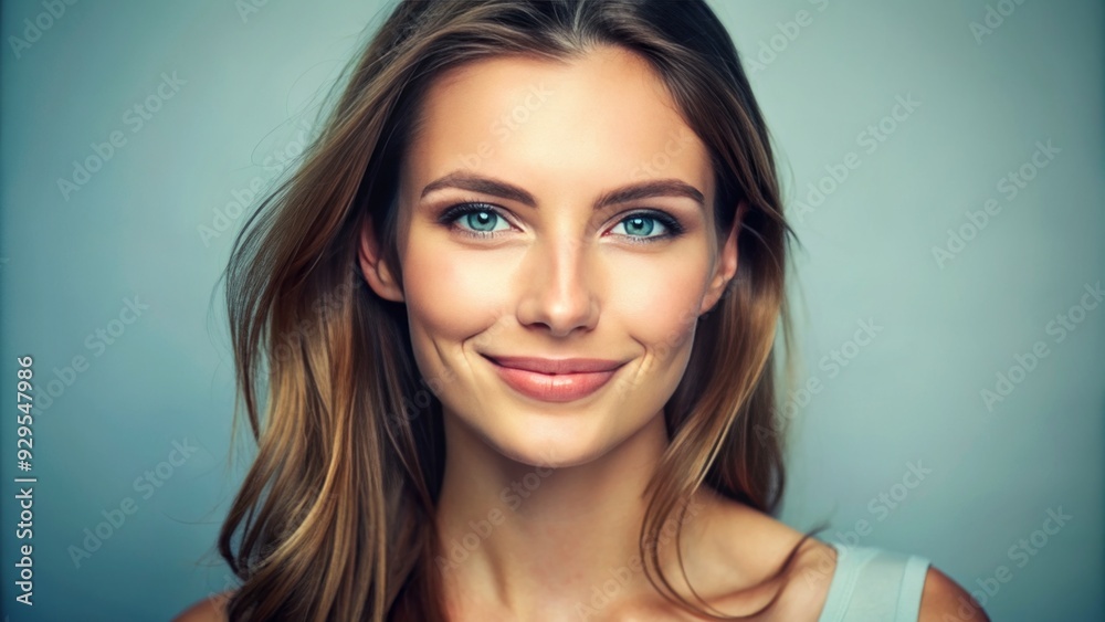Natural beauty shines through as a fresh-faced woman with a subtle smile gazes directly into the lens, her pure expression exuding confidence and simplicity. Natural beauty shines through as a fresh-faced woman with a subtle smile gazes directly into the lens, her pure expression exuding confidence and simplicity.