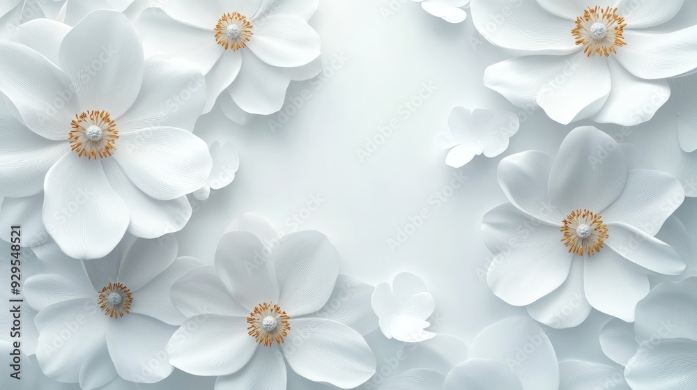 White flower background, Bright color White flower background, Bright color
