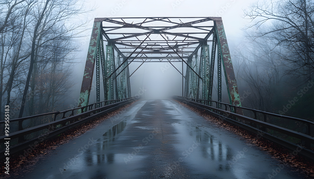 Fototapeta premium rainy day scene wallpaper
