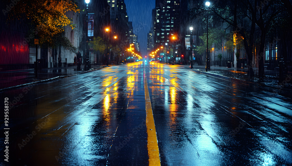 rainy day scene wallpaper