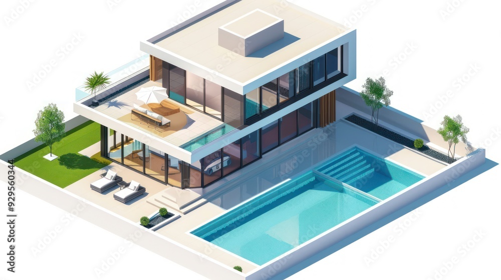 Modern Villa with Swimming Pool and Terrace Modern Villa with Swimming Pool and Terrace