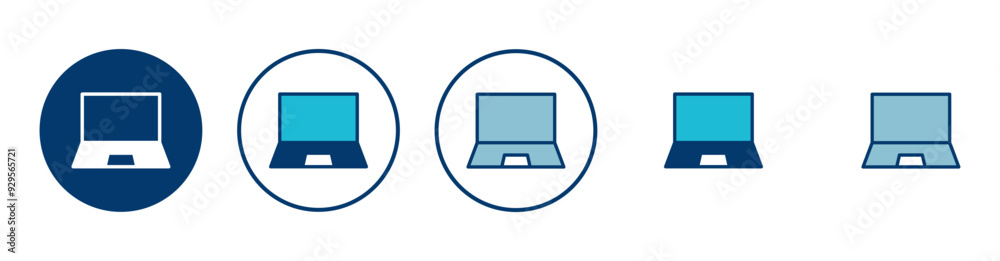Laptop icon vector isolated on white background. Laptop vector icon Laptop icon vector isolated on white background. Laptop vector icon