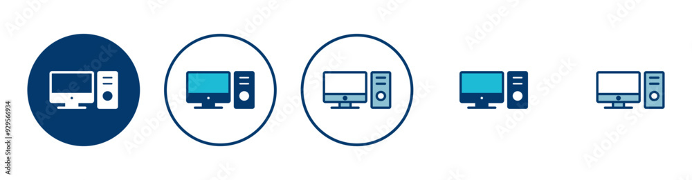 Computer icon vector isolated on white background. PC Icon vector. Computer monitor icon. Flat PC symbol Computer icon vector isolated on white background. PC Icon vector. Computer monitor icon. Flat PC symbol