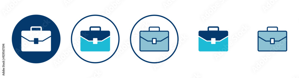 Briefcase icon vector isolated on white background. Briefcase vector icon Briefcase icon vector isolated on white background. Briefcase vector icon