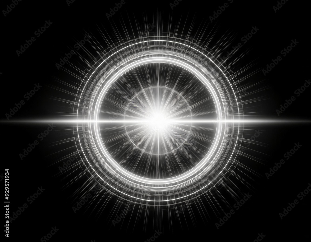 white light lens flare effect in black background white light lens flare effect in black background