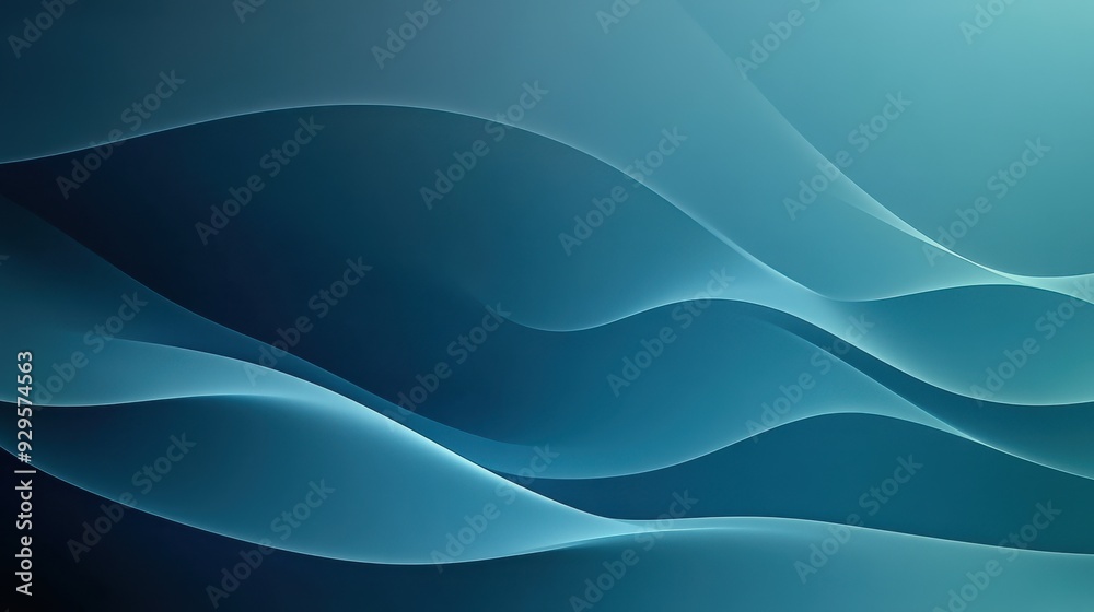 Soft, flowing abstract waves in shades of blue creating a calming visual effect. Soft, flowing abstract waves in shades of blue creating a calming visual effect.