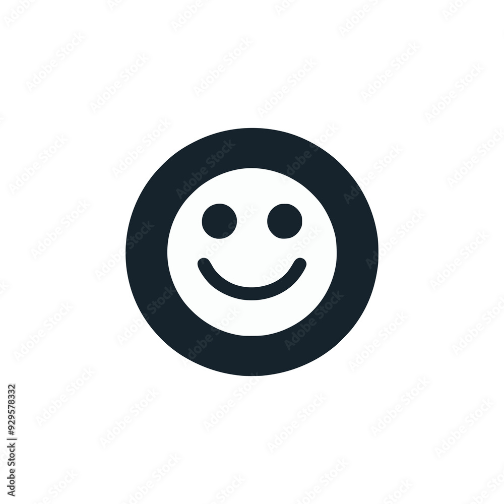 simple circle smile happy logo vector illustration template design simple circle smile happy logo vector illustration template design