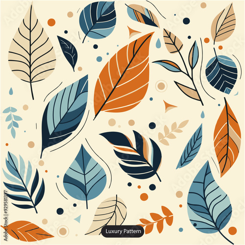 leaf luxury pattern vintage
