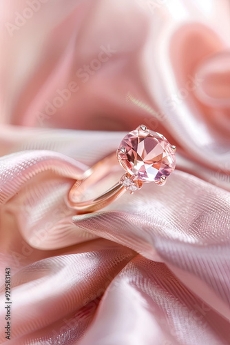 Morganite and Rose Gold Elegance photo