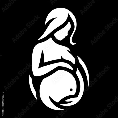 Illustration of a pregnant woman