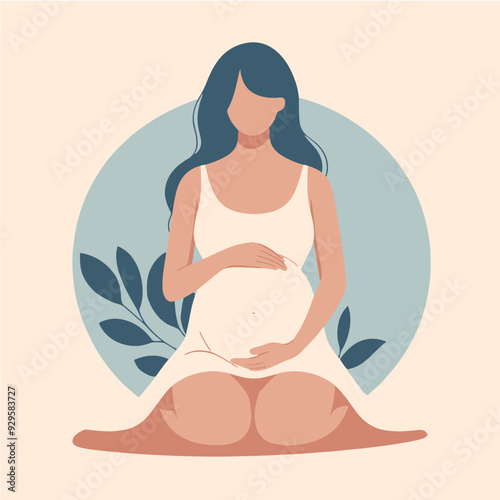 Illustration of a pregnant woman