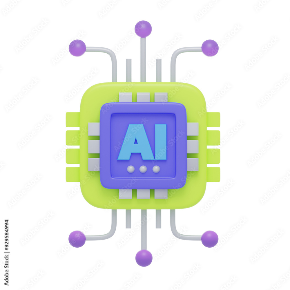 purple artifical intelligence 3d illustration purple artifical intelligence 3d illustration