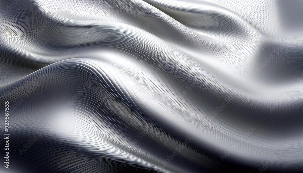 Fototapeta premium A simple silver gradient image background. A general-purpose silver background image material.