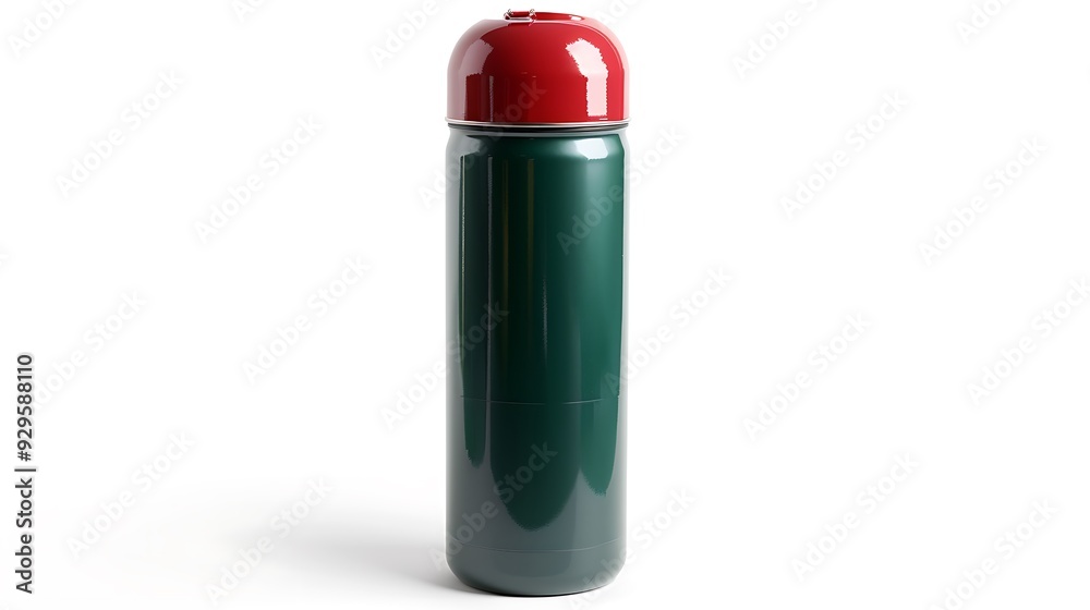 Thermos bottle isolated on white background. Insulated drink container Thermos bottle isolated on white background. Insulated drink container