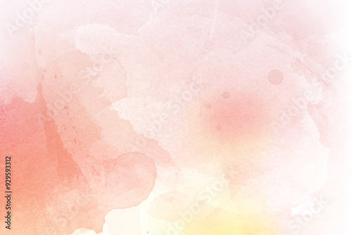 Hand painted pastel coloured watercolour frame background