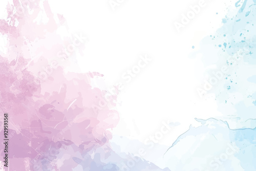 Hand painted pastel coloured watercolour frame background