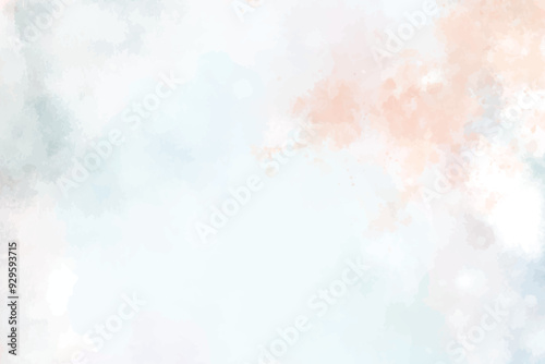 Hand painted pastel coloured watercolour frame background