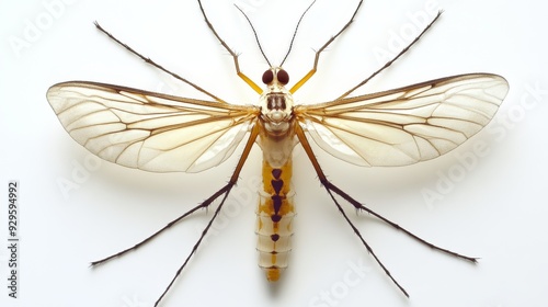  Haemagogus mosquito on a white background photo