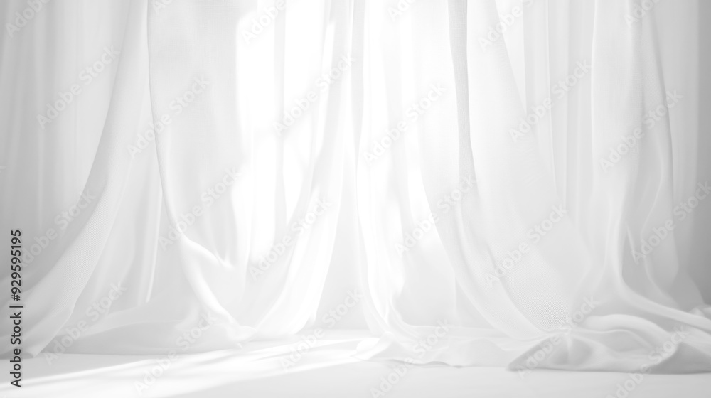 Soft white curtains background for graphic design or wallpaper. Soft white curtains background for graphic design or wallpaper.