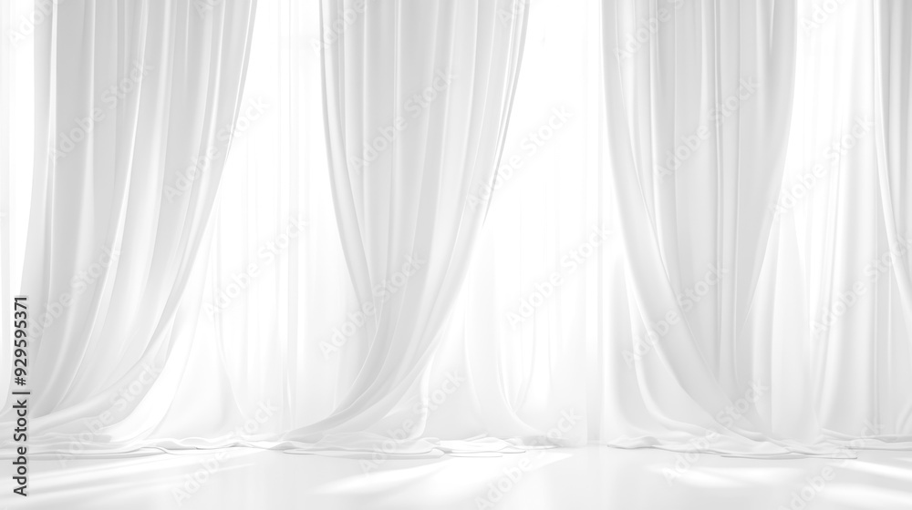 Soft white curtains background for graphic design or wallpaper. Soft white curtains background for graphic design or wallpaper.
