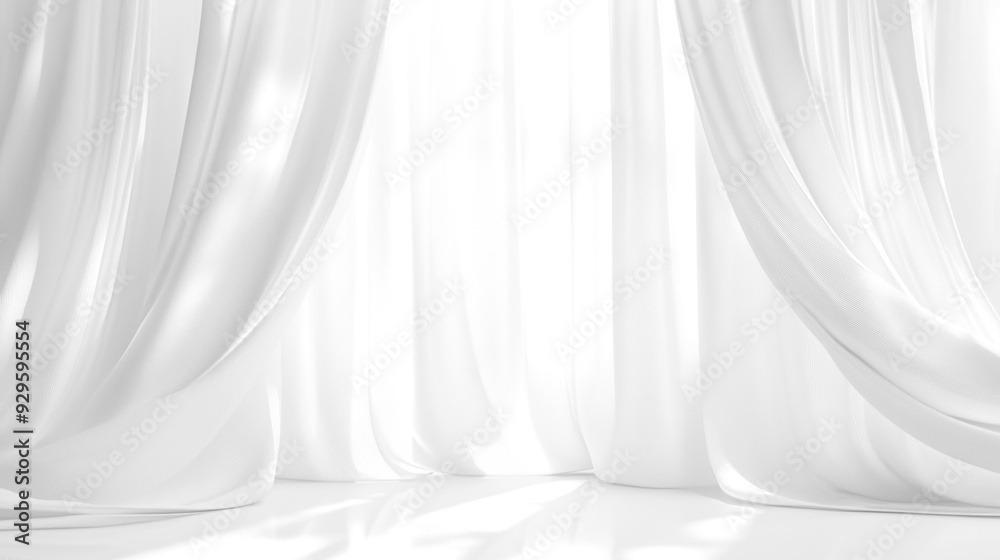 Soft white curtains background for graphic design or wallpaper. Soft white curtains background for graphic design or wallpaper.