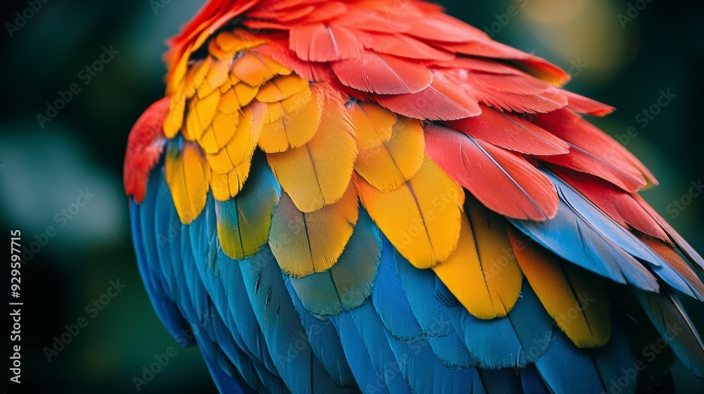 Colorful Parrot Feathers Colorful Parrot Feathers