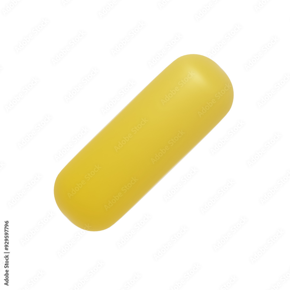 yellow abstract oval tube 3d illustration yellow abstract oval tube 3d illustration