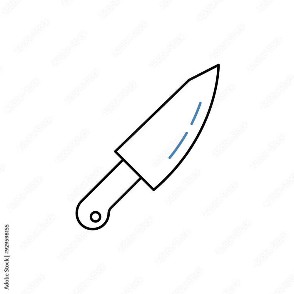 knife concept line icon. Simple element illustration. knife concept outline symbol design. knife concept line icon. Simple element illustration. knife concept outline symbol design.