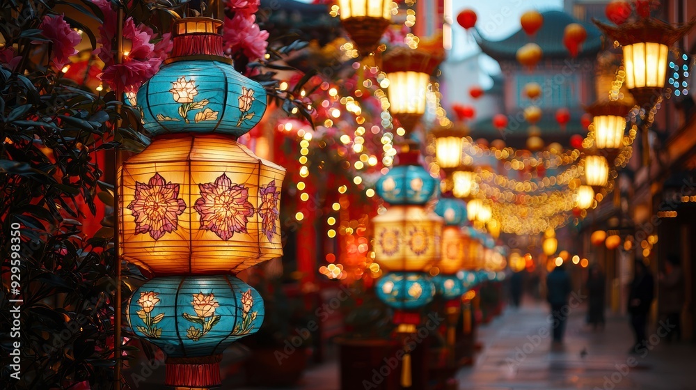Fototapeta premium Lanterns in the Street