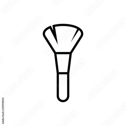 brush beauty makeup icon vector